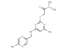 2-[(4-amino-6-{[(5-methylpyrazin-2-yl)methyl]amino}pyrimidin-2-yl)thio]-N,N-dimethylacetamide