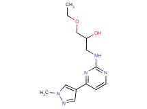 1-ethoxy-3-{[4-(1-methyl-1H-pyrazol-4-yl)pyrimidin-2-yl]amino}propan-2-ol