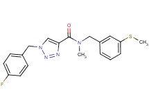 1-(4-fluorobenzyl)-N-methyl-N-[3-(methylthio)benzyl]-1H-1,2,3-triazole-4-carboxamide