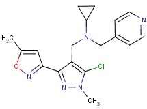 N-{[5-chloro-1-methyl-3-(5-methylisoxazol-3-yl)-1H-pyrazol-4-yl]methyl}-N-(pyridin-4-ylmethyl)cyclopropanamine
