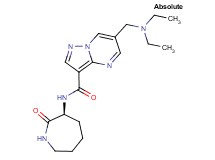 6-[(diethylamino)methyl]-N-[(3S)-2-oxoazepan-3-yl]pyrazolo[1,5-a]pyrimidine-3-carboxamide