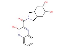 rel-(3aR,5R,6S,7aS)-2-[(3-hydroxy-2-quinoxalinyl)carbonyl]octahydro-1H-isoindole-5,6-diol