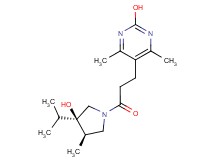 5-{3-[(3R*,4R*)-3-hydroxy-3-isopropyl-4-methylpyrrolidin-1-yl]-3-oxopropyl}-4,6-dimethylpyrimidin-2-ol