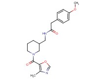 2-(4-methoxyphenyl)-N-({1-[(4-methyl-1,3-oxazol-5-yl)carbonyl]-3-piperidinyl}methyl)acetamide