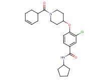 3-chloro-4-{[1-(3-cyclohexen-1-ylcarbonyl)-4-piperidinyl]oxy}-N-cyclopentylbenzamide