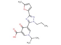 1-isopropyl-5-[3-(5-methyl-2-furyl)-1-propyl-1H-1,2,4-triazol-5-yl]-4-oxo-1,4-dihydropyridine-3-carboxylic acid