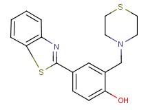 4-(1,3-benzothiazol-2-yl)-2-(4-thiomorpholinylmethyl)phenol