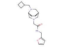 2-[(1S*,5R*)-6-(cyclobutylmethyl)-3,6-diazabicyclo[3.2.2]non-3-yl]-N-(2-furylmethyl)acetamide
