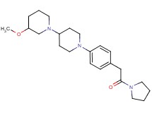 3-methoxy-1'-{4-[2-oxo-2-(1-pyrrolidinyl)ethyl]phenyl}-1,4'-bipiperidine