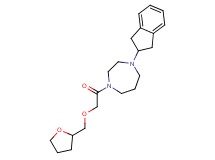 1-(2,3-dihydro-1H-inden-2-yl)-4-[(tetrahydro-2-furanylmethoxy)acetyl]-1,4-diazepane