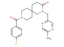 9-(4-fluorobenzoyl)-2-[(5-methylpyrazin-2-yl)methyl]-2,9-diazaspiro[5.5]undecan-3-one