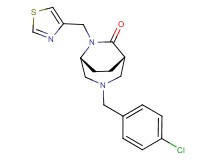 (1S*,5R*)-3-(4-chlorobenzyl)-6-(1,3-thiazol-4-ylmethyl)-3,6-diazabicyclo[3.2.2]nonan-7-one
