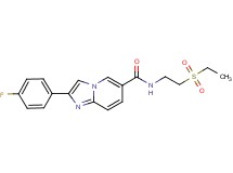 N-[2-(ethylsulfonyl)ethyl]-2-(4-fluorophenyl)imidazo[1,2-a]pyridine-6-carboxamide