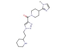 4-(1H-imidazol-2-yl)-1-{[1-(2-piperidin-2-ylethyl)-1H-1,2,3-triazol-4-yl]carbonyl}piperidine