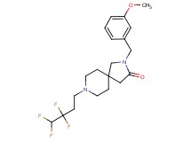 2-(3-methoxybenzyl)-8-(3,3,4,4-tetrafluorobutyl)-2,8-diazaspiro[4.5]decan-3-one