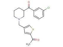 1-(4-{[3-(3-chlorobenzoyl)-1-piperidinyl]methyl}-2-thienyl)ethanone