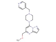 5-(methoxymethyl)-7-[4-(4-pyridinylmethyl)-1-piperazinyl]pyrazolo[1,5-a]pyrimidine