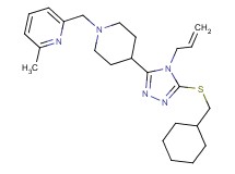 2-[(4-{4-allyl-5-[(cyclohexylmethyl)thio]-4H-1,2,4-triazol-3-yl}-1-piperidinyl)methyl]-6-methylpyridine