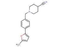 1-[4-(5-methyl-2-furyl)benzyl]piperidine-4-carbonitrile