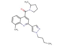 2-(1-butyl-1H-pyrazol-4-yl)-8-methyl-4-[(2-methylpyrrolidin-1-yl)carbonyl]quinoline