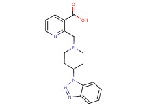 2-{[4-(1H-1,2,3-benzotriazol-1-yl)piperidin-1-yl]methyl}nicotinic acid