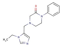 4-[(1-ethyl-1H-imidazol-5-yl)methyl]-1-phenylpiperazin-2-one