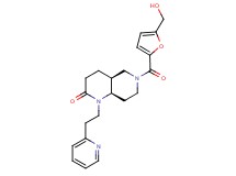 (4aS*,8aR*)-6-[5-(hydroxymethyl)-2-furoyl]-1-(2-pyridin-2-ylethyl)octahydro-1,6-naphthyridin-2(1H)-one