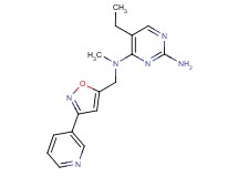 5-ethyl-N~4~-methyl-N~4~-[(3-pyridin-3-ylisoxazol-5-yl)methyl]pyrimidine-2,4-diamine