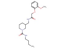 N-butyl-3-({[(2-methoxyphenoxy)acetyl]amino}methyl)-1-piperidinecarboxamide