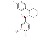 5-{[2-(4-fluorophenyl)-1-piperidinyl]carbonyl}-1-methyl-2(1H)-pyridinone