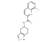 8-fluoro-N-(4,5,6,7-tetrahydro-1H-indazol-5-yl)-2-quinolinecarboxamide