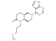 (4aS*,8aR*)-1-[3-(methylthio)propyl]-6-(7H-pyrrolo[2,3-d]pyrimidin-4-yl)octahydro-1,6-naphthyridin-2(1H)-one