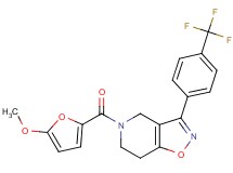5-(5-methoxy-2-furoyl)-3-[4-(trifluoromethyl)phenyl]-4,5,6,7-tetrahydroisoxazolo[4,5-c]pyridine