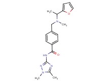 N-(1,5-dimethyl-1H-1,2,4-triazol-3-yl)-4-{[[1-(2-furyl)ethyl](methyl)amino]methyl}benzamide