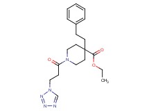 ethyl 4-(2-phenylethyl)-1-[3-(1H-tetrazol-1-yl)propanoyl]-4-piperidinecarboxylate