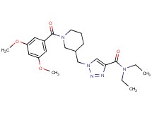 1-{[1-(3,5-dimethoxybenzoyl)-3-piperidinyl]methyl}-N,N-diethyl-1H-1,2,3-triazole-4-carboxamide