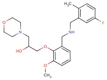 1-(2-{[(5-fluoro-2-methylbenzyl)amino]methyl}-6-methoxyphenoxy)-3-(4-morpholinyl)-2-propanol