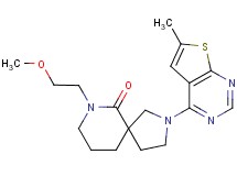 7-(2-methoxyethyl)-2-(6-methylthieno[2,3-d]pyrimidin-4-yl)-2,7-diazaspiro[4.5]decan-6-one