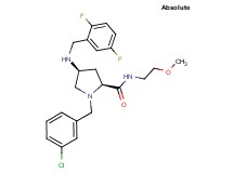 (4S)-1-(3-chlorobenzyl)-4-[(2,5-difluorobenzyl)amino]-N-(2-methoxyethyl)-L-prolinamide