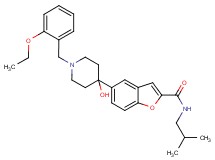 5-[1-(2-ethoxybenzyl)-4-hydroxy-4-piperidinyl]-N-isobutyl-1-benzofuran-2-carboxamide