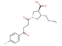 (3S*,4S*)-1-[4-(4-fluorophenyl)-4-oxobutanoyl]-4-propylpyrrolidine-3-carboxylic acid