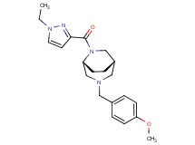 (1S*,5R*)-6-[(1-ethyl-1H-pyrazol-3-yl)carbonyl]-3-(4-methoxybenzyl)-3,6-diazabicyclo[3.2.2]nonane