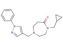 4-(cyclopropylmethyl)-1-[(1-phenyl-1H-pyrazol-4-yl)methyl]-1,4-diazepan-5-one
