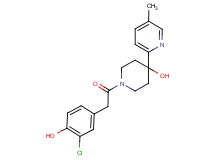 1-[(3-chloro-4-hydroxyphenyl)acetyl]-4-(5-methylpyridin-2-yl)piperidin-4-ol