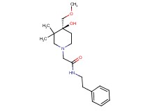 2-[(4S)-4-hydroxy-4-(methoxymethyl)-3,3-dimethyl-1-piperidinyl]-N-(2-phenylethyl)acetamide