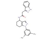 N-[1-(3,5-dimethylphenyl)-4,5,6,7-tetrahydro-1H-indazol-4-yl]-2-(1H-indazol-3-yl)acetamide