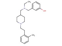 3-{[ethyl({1-[2-(2-methylphenyl)ethyl]-4-piperidinyl}methyl)amino]methyl}phenol
