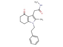 N-methyl-2-[2-methyl-4-oxo-1-(2-phenylethyl)-4,5,6,7-tetrahydro-1H-indol-3-yl]acetamide