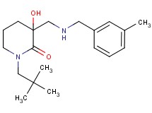 1-(2,2-dimethylpropyl)-3-hydroxy-3-{[(3-methylbenzyl)amino]methyl}-2-piperidinone