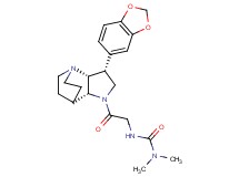 N'-{2-[(2R*,3R*,6R*)-3-(1,3-benzodioxol-5-yl)-1,5-diazatricyclo[5.2.2.0~2,6~]undec-5-yl]-2-oxoethyl}-N,N-dimethylurea